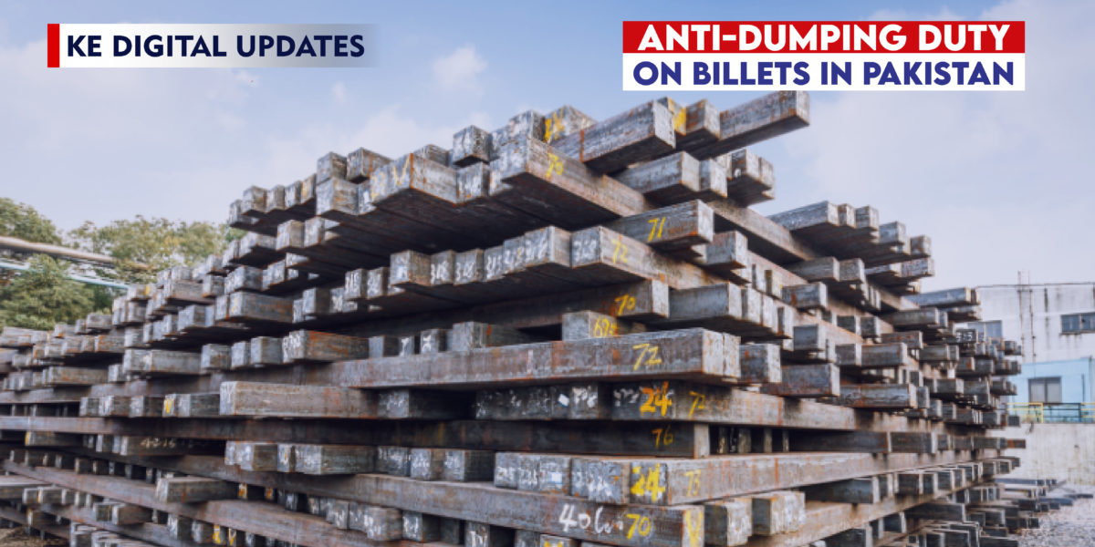 Anty-dumping duty on chines imported billets