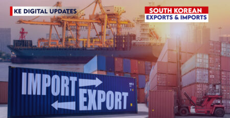 import & export increase in south korea